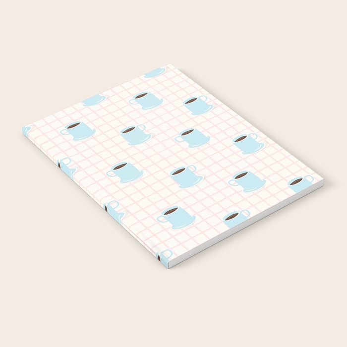 Coffee mug drink cartoon doodle pattern Notebook Gallery Image 2