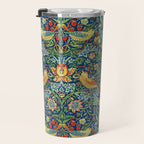 William Morris "Strawberry Thief" 11. Travel Mug Gallery Image 3