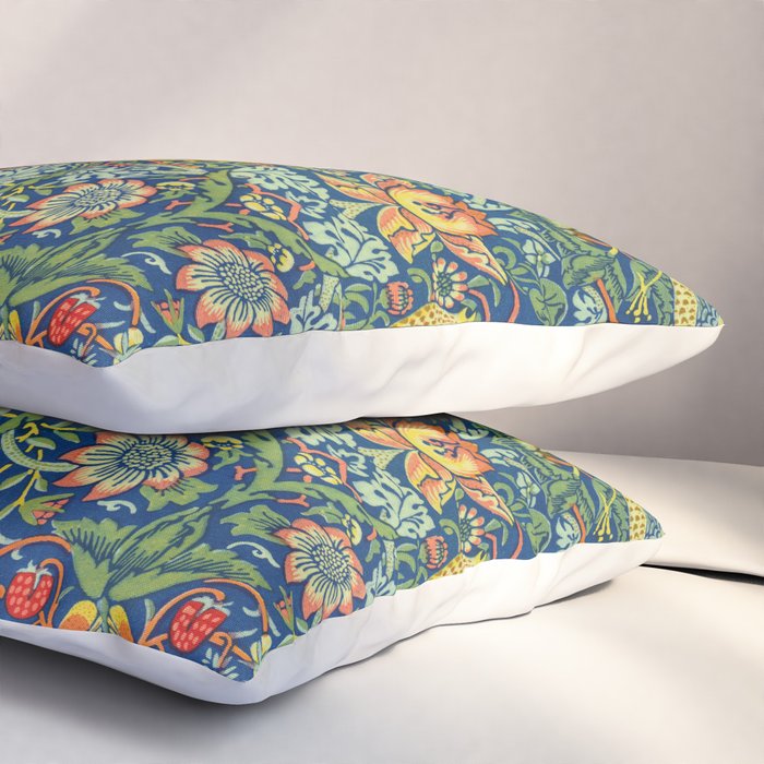 William Morris "Strawberry Thief" 11. Pillow Sham Gallery Image 3