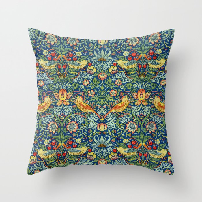 William Morris "Strawberry Thief" 11. Throw Pillow Gallery Image 6