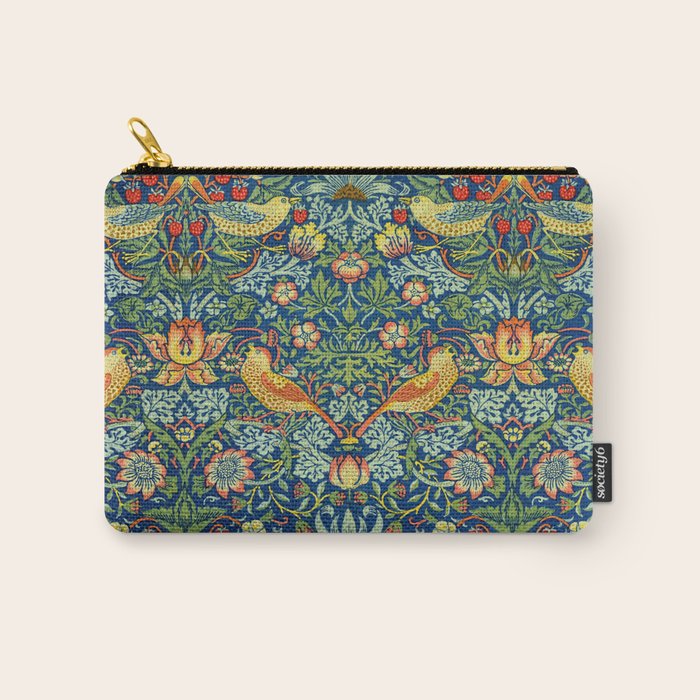 William Morris "Strawberry Thief" 11. Carry All Pouch Gallery Image 1