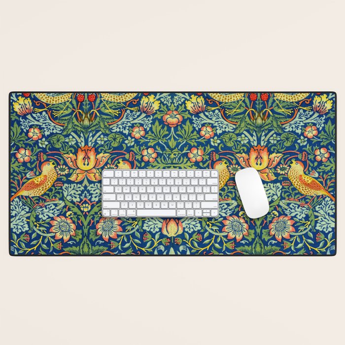 William Morris "Strawberry Thief" 11. Desk Mat Gallery Image 1