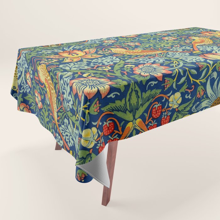 William Morris "Strawberry Thief" 11. Tablecloth Gallery Image 1