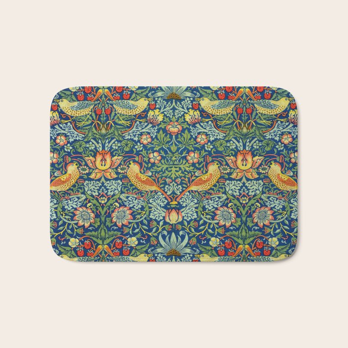 William Morris "Strawberry Thief" 11. Bath Mat Gallery Image 1
