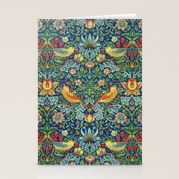William Morris "Strawberry Thief" 11. Stationery Card Gallery Image 1