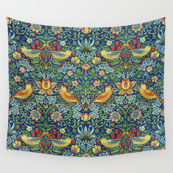 William Morris "Strawberry Thief" 11. Wall Tapestry Gallery Image 4