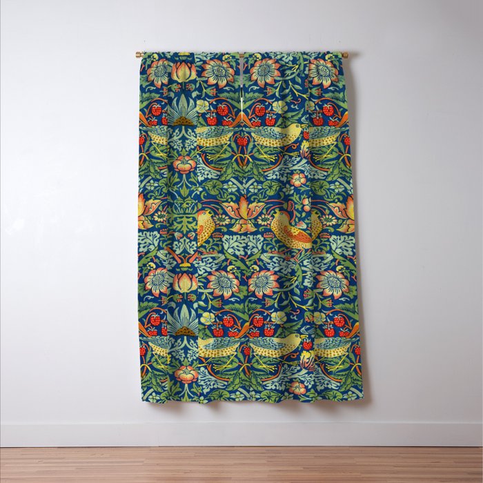 William Morris "Strawberry Thief" 11. Window Curtain Gallery Image 3