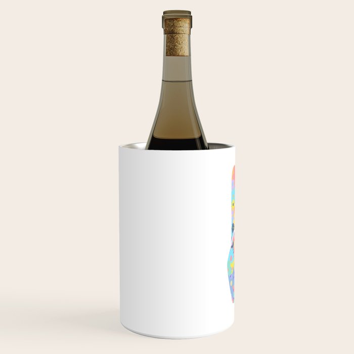 Peace Out Flowers Wine Chiller Gallery Image 2