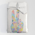 Peace Out Flowers Comforter Gallery Image 6
