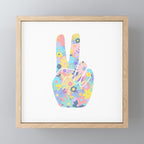 Peace Out Flowers Mini Art Print Gallery Image 1