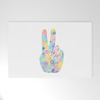 Peace Out Flowers Welcome Mat Gallery Image 1