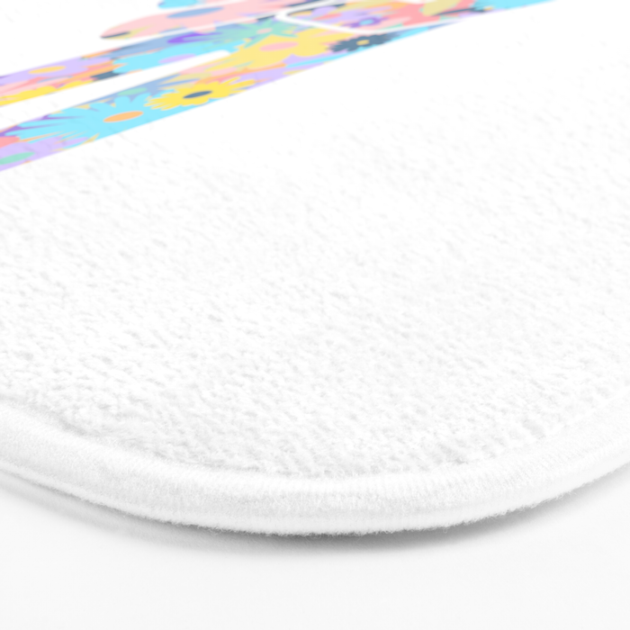 Peace Out Flowers Bath Mat Gallery Image 3