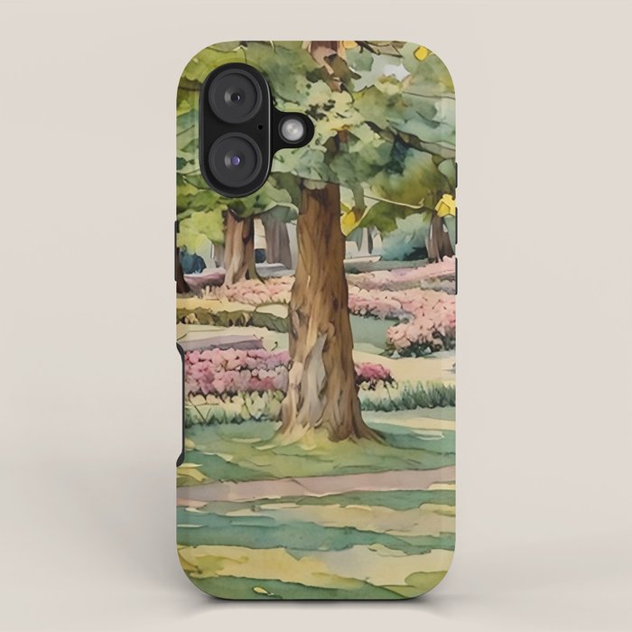 A beautiful day at the park iPhone Case Gallery Image 1