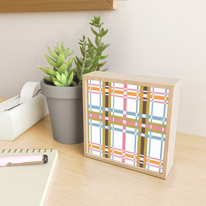 Bold Crosshatch Colorful Mini Art Print Gallery Image 2