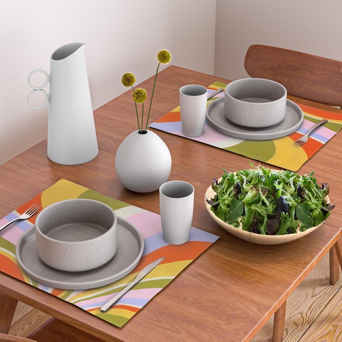 Candy Paint: Sunrise | Mid Century Retro Edition Placemat Gallery Image 2