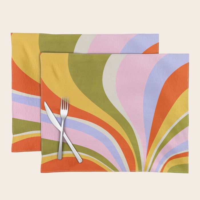 Candy Paint: Sunrise | Mid Century Retro Edition Placemat Gallery Image 1