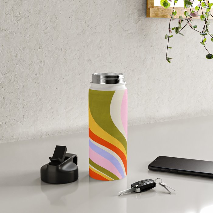 Candy Paint: Sunrise | Mid Century Retro Edition Water Bottle Gallery Image 4