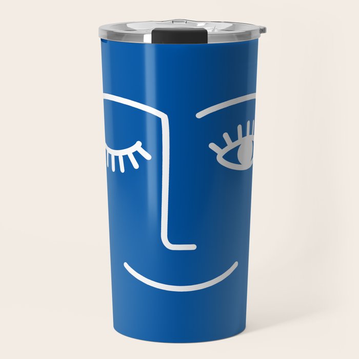 Wink (Sapphire Blue) Travel Mug Gallery Image 1