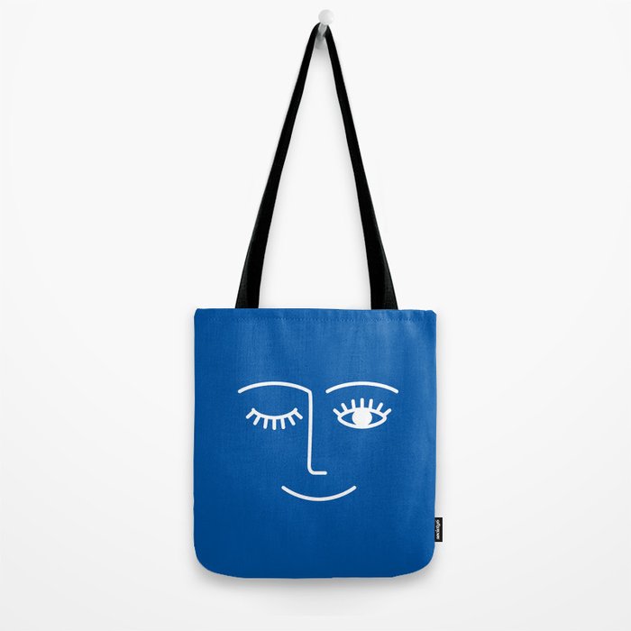Wink (Sapphire Blue) Tote Bag Gallery Image 2