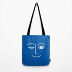 Wink (Sapphire Blue) Tote Bag Gallery Image 2