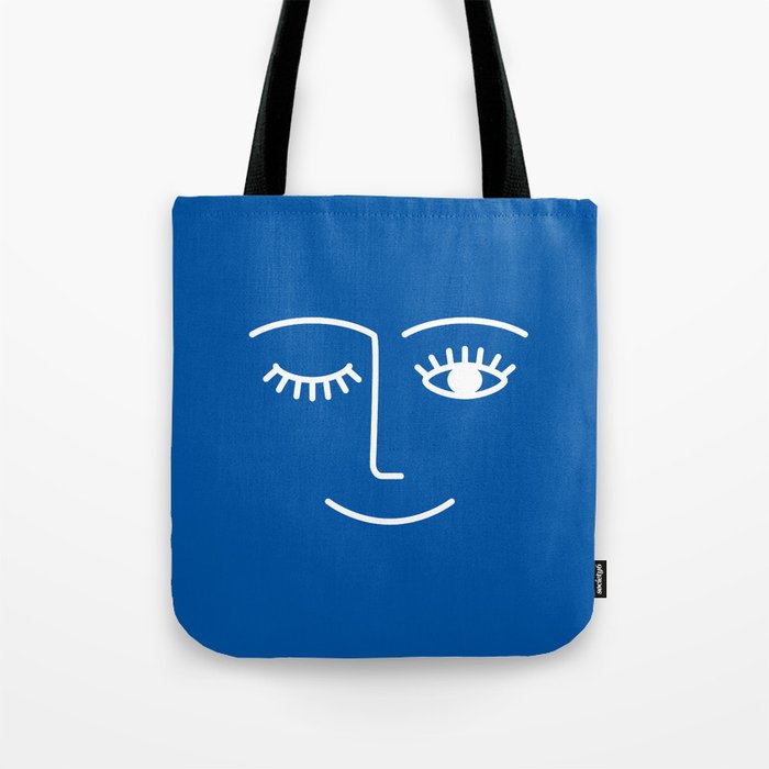 Wink (Sapphire Blue) Tote Bag Gallery Image 1