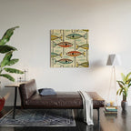 Vintage Color Block Fish Wood Wall Art Gallery Image 2