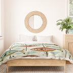 Vintage Color Block Fish Duvet Cover Gallery Image 3