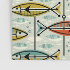 Vintage Color Block Fish Poster Gallery Image 3