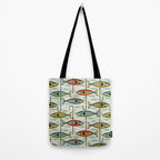 Vintage Color Block Fish Tote Bag Gallery Image 2