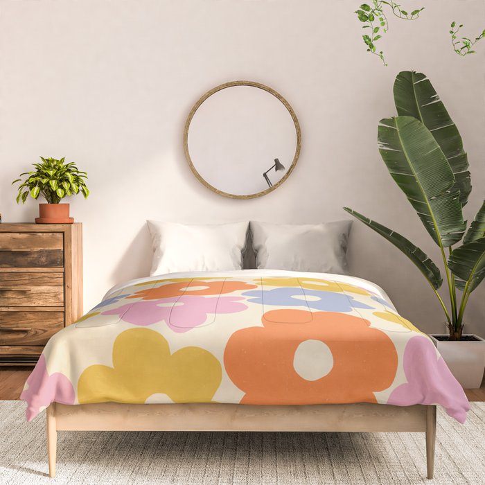 Simple Flower Pattern #1 Comforter Gallery Image 3