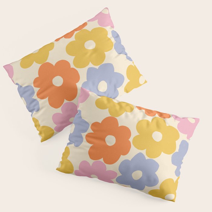 Simple Flower Pattern #1 Pillow Sham Gallery Image 3