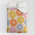 Simple Flower Pattern #1 Duvet Cover Gallery Image 6