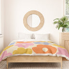 Simple Flower Pattern #1 Duvet Cover Gallery Image 3