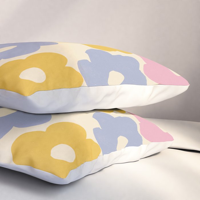 Simple Flower Pattern #1 Pillow Sham Gallery Image 3