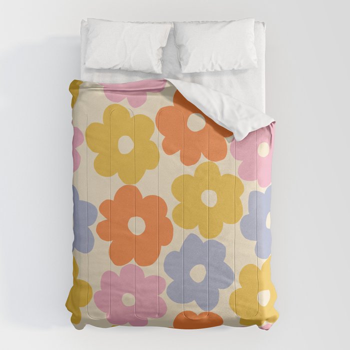 Simple Flower Pattern #1 Comforter Gallery Image 6