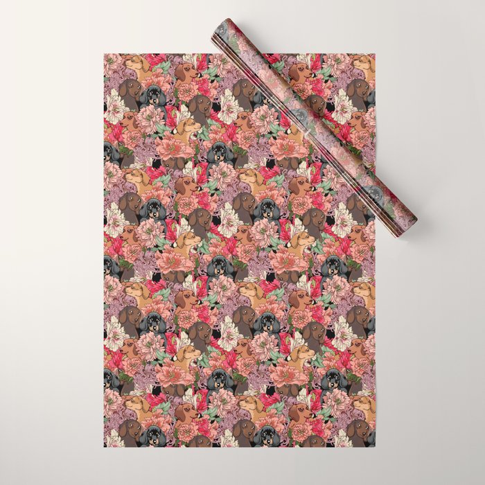 Because Dachshund Wrapping Paper Gallery Image 1