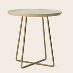 calming essentials Curved Lines soft sage Side Table Gallery Image 1