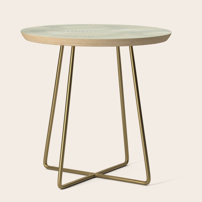 calming essentials Curved Lines soft sage Side Table Gallery Image 1