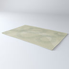 calming essentials Curved Lines soft sage Rug Gallery Image 3