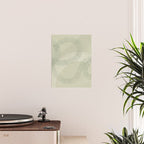 calming essentials Curved Lines soft sage Poster Gallery Image 2