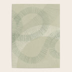 calming essentials Curved Lines soft sage Poster Gallery Image 4