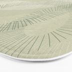 calming essentials Curved Lines soft sage Bath Mat Gallery Image 3