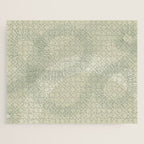 calming essentials Curved Lines soft sage Jigsaw Puzzle Gallery Image 1