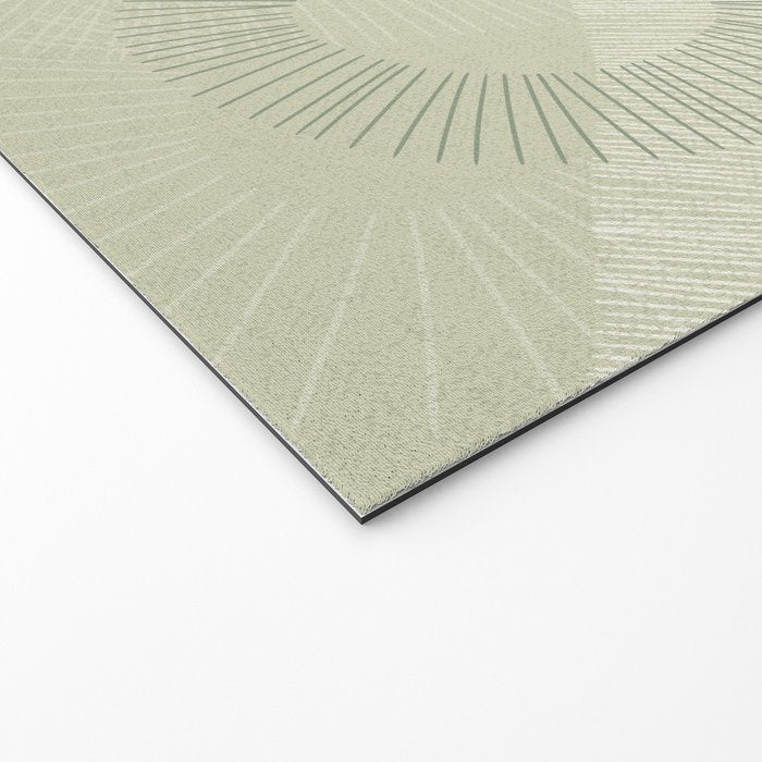 calming essentials Curved Lines soft sage Welcome Mat Gallery Image 2