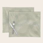 calming essentials Curved Lines soft sage Placemat Gallery Image 1