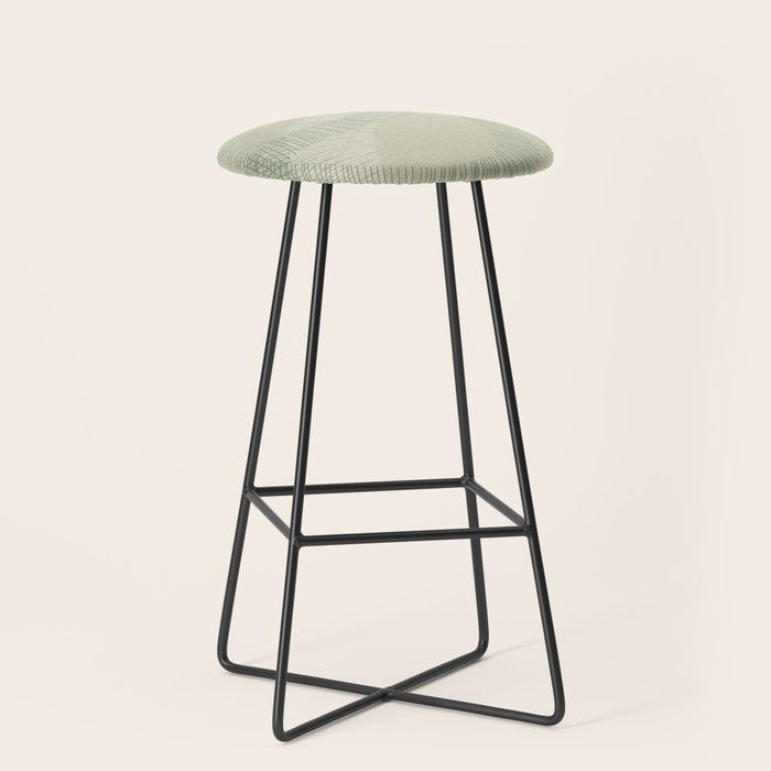 calming essentials Curved Lines soft sage Stool Gallery Image 1