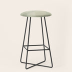 calming essentials Curved Lines soft sage Stool Gallery Image 1