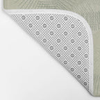 calming essentials Curved Lines soft sage Bath Mat Gallery Image 2