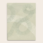 calming essentials Curved Lines soft sage Notebook Gallery Image 4