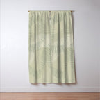calming essentials Curved Lines soft sage Window Curtain Gallery Image 3